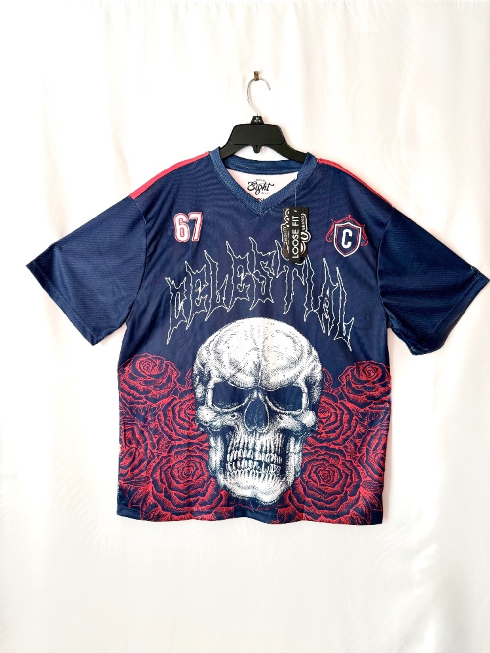 Eighty Eight Brand, Navy Celestial USA Soccer Jersey, L